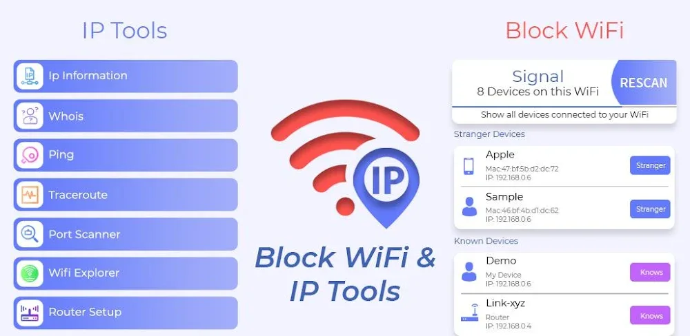 Block WiFi & IP Tools