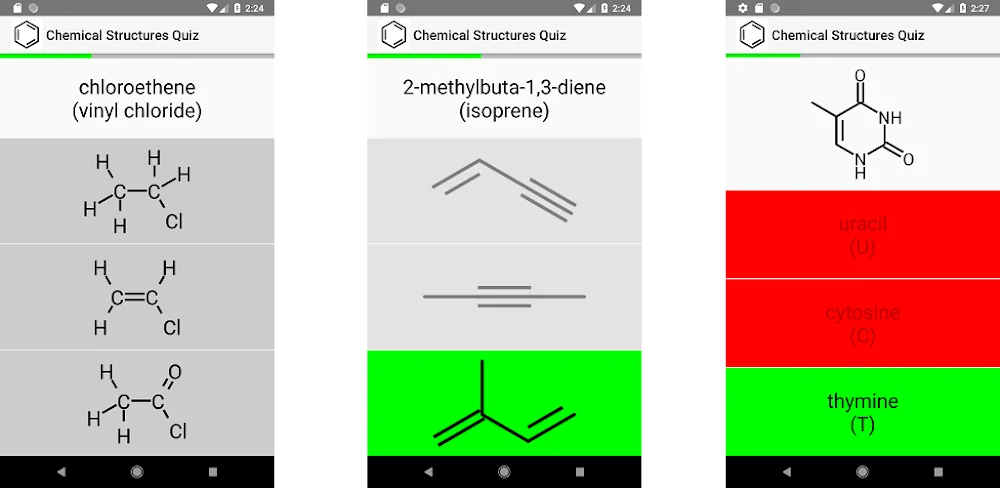 Chemical Structures Quiz
