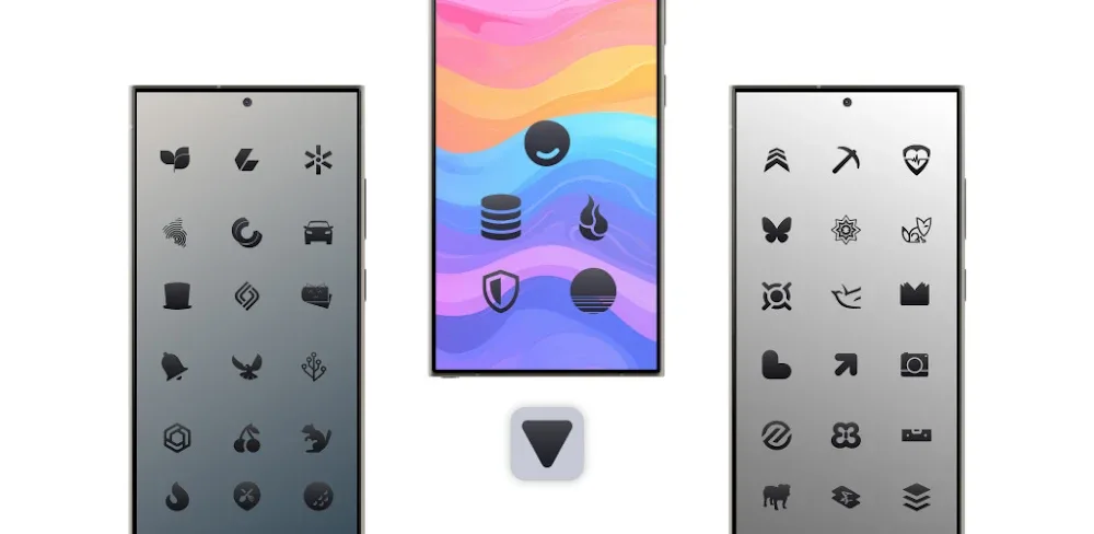 Dark Shapeless Icon Pack