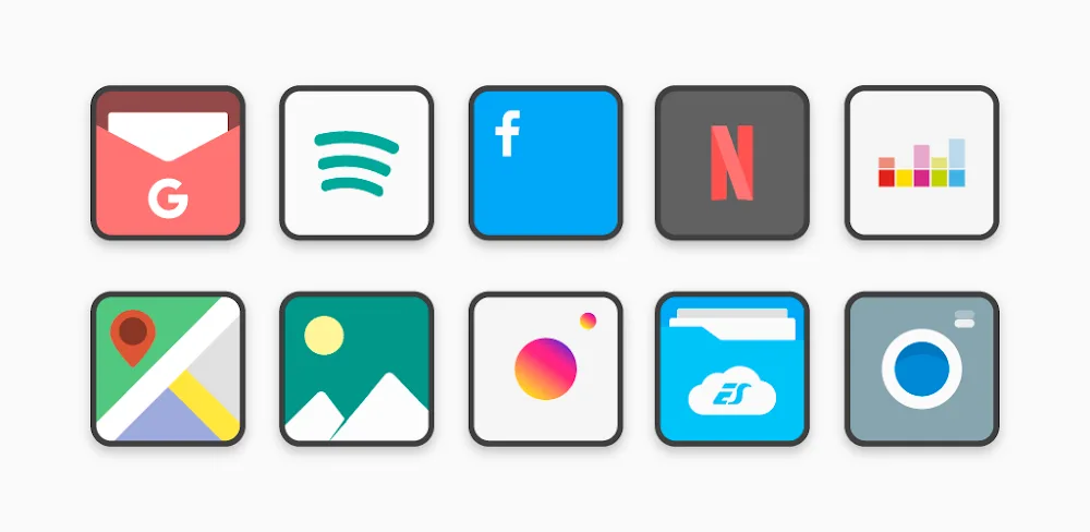 Flat Square - Icon Pack