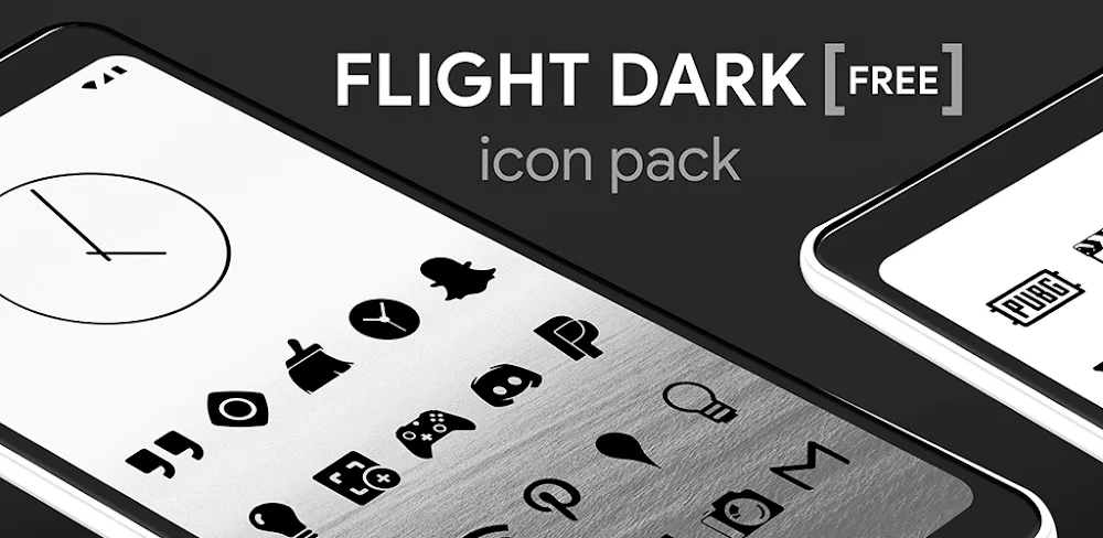 Flight Dark Pro - Icon Pack