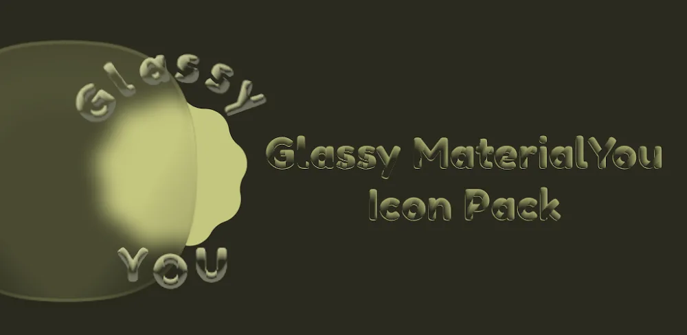 Glassy MaterialYou Icons