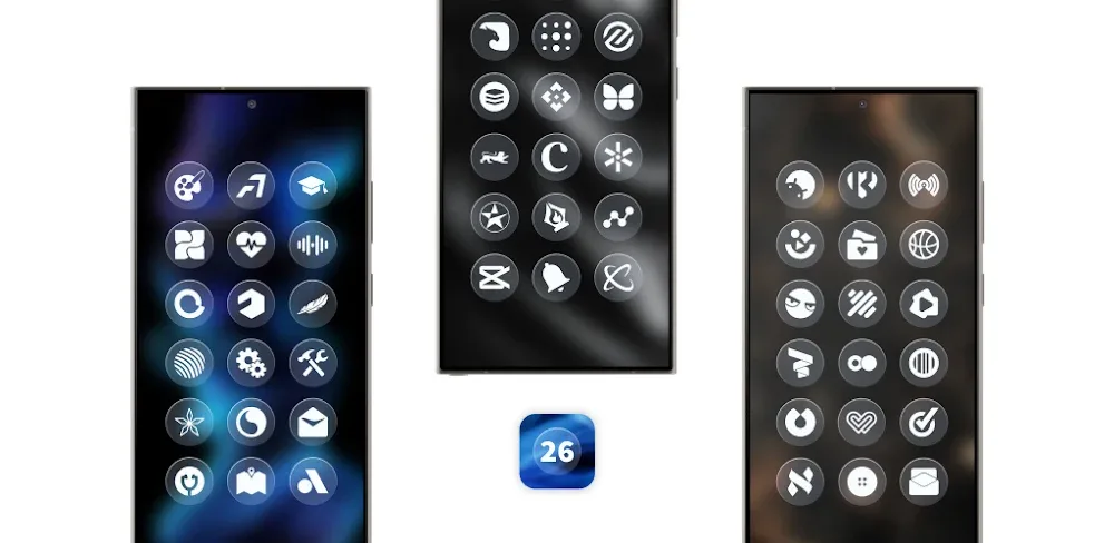 Glassy Round OS Icon Pack