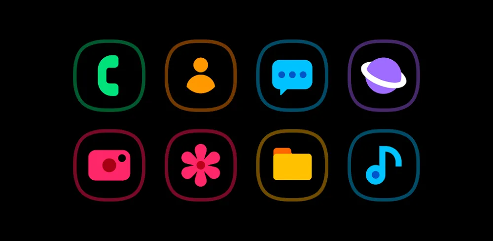 HuxOne Dark - Icon Pack