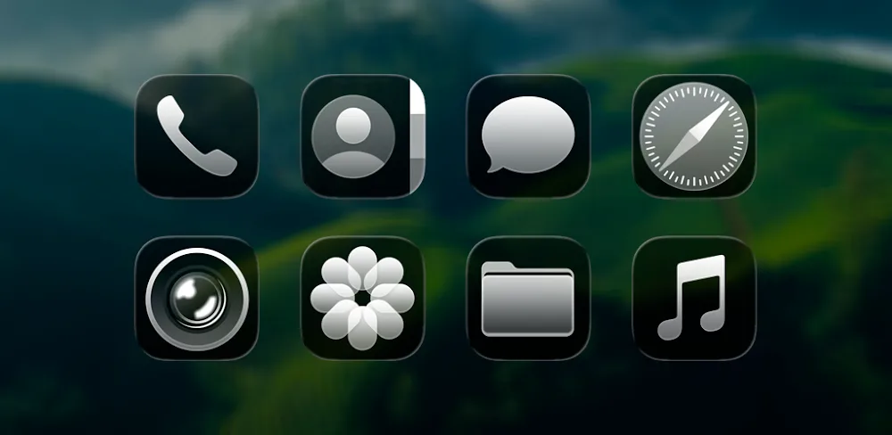 iGlassOS Dark - Icon Pack