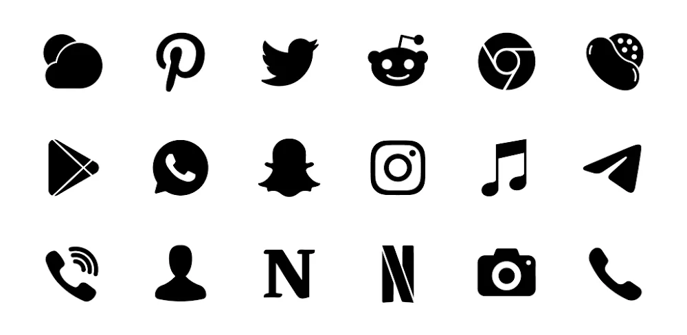 Lena Black - Glyph Icon Pack