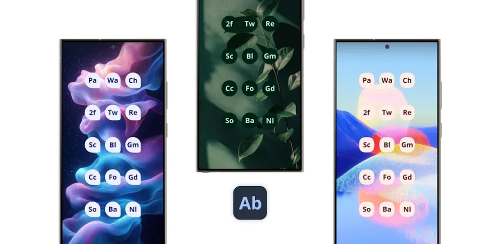 Letters Material You Icon Pack