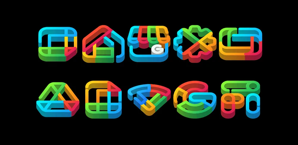 LineDock 3D - Icon Pack