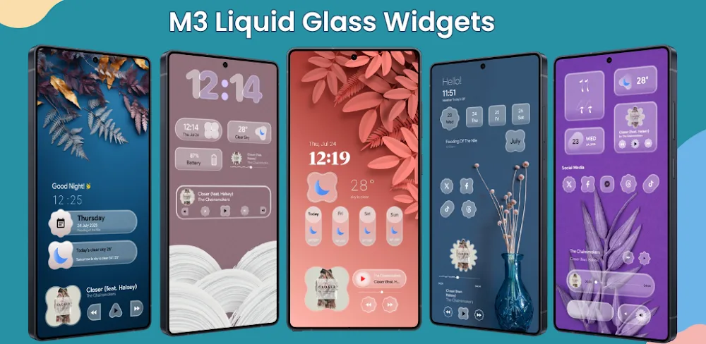 Material Glass Widgets