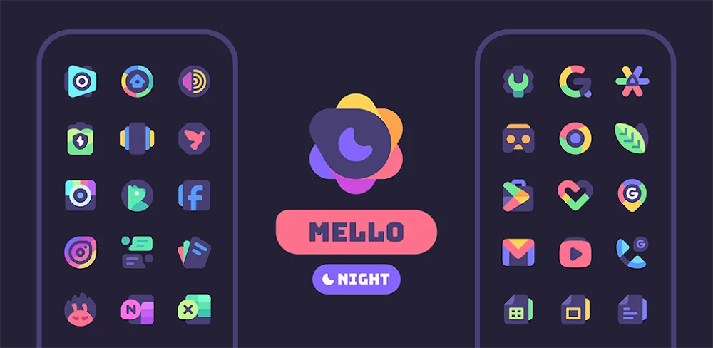 Mello Night Icon Pack