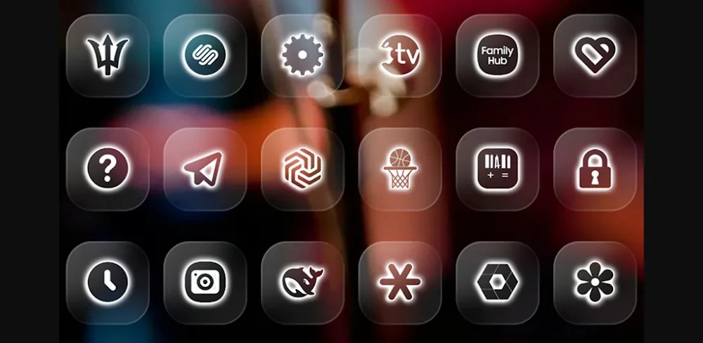 Neon Glass - Icon Pack