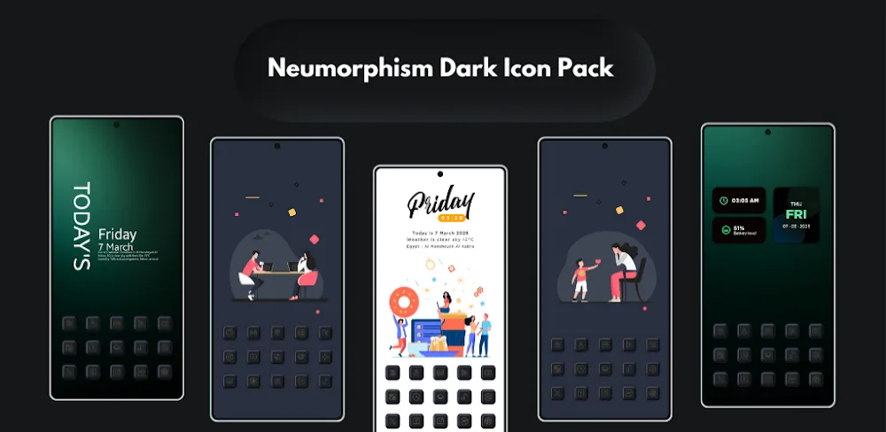 Neumorphism Icon Pack