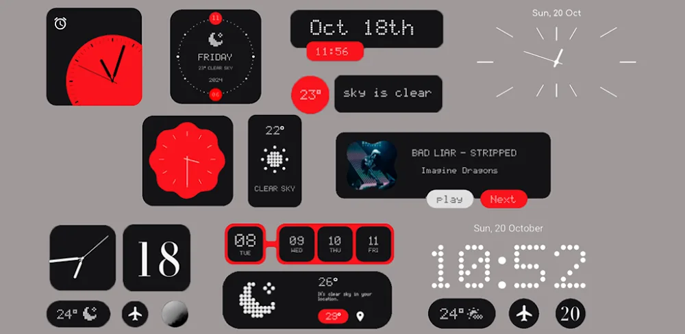 NoThink Widgets for KWGT