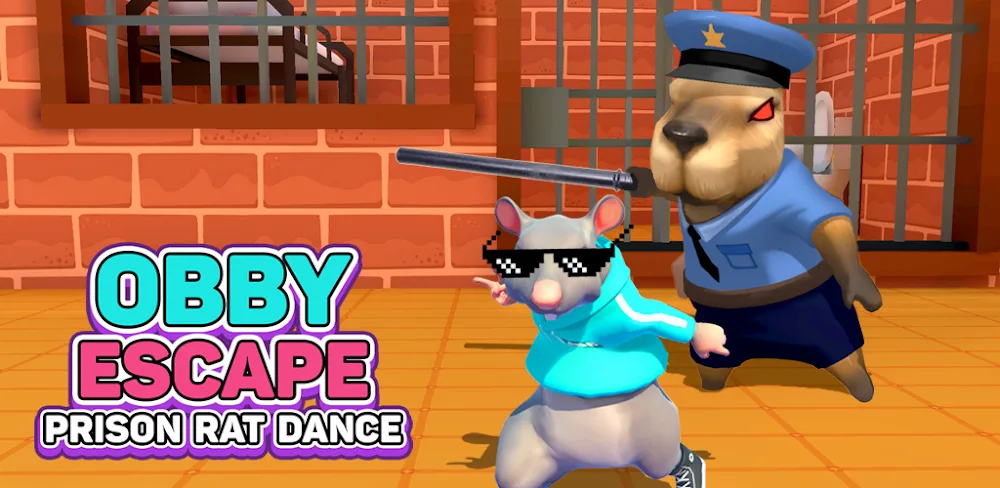 Obby Escape: Prison Rat Dance