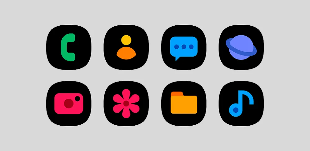 OneBlack - Icon Pack