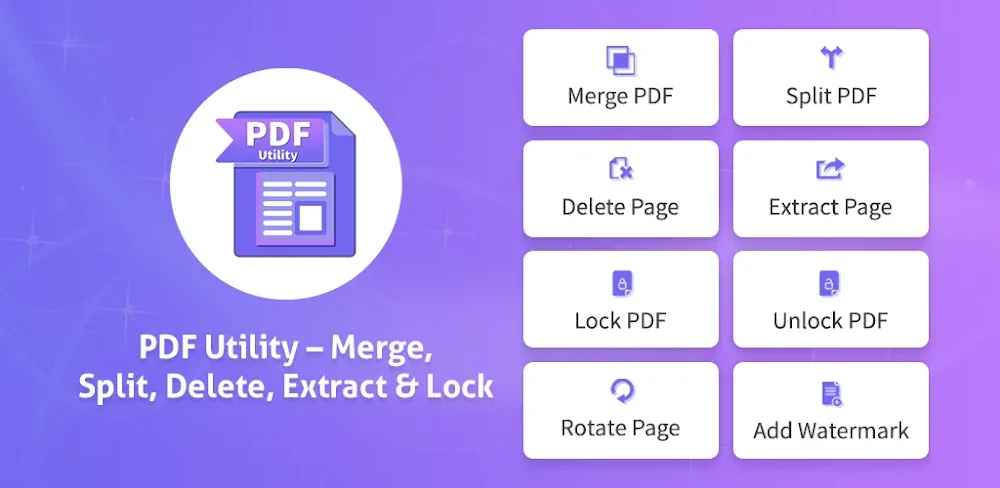 PDF Utility - Merge, Split PDF