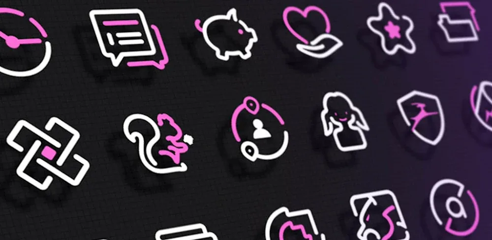 PinkLine Icon Pack :LineX Pink