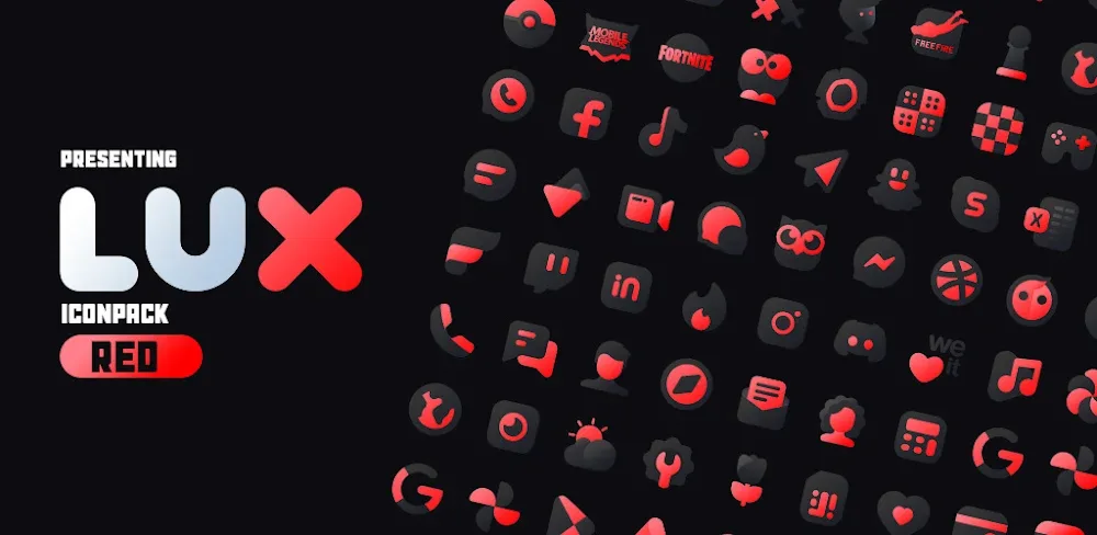 Red IconPack : LuXRed