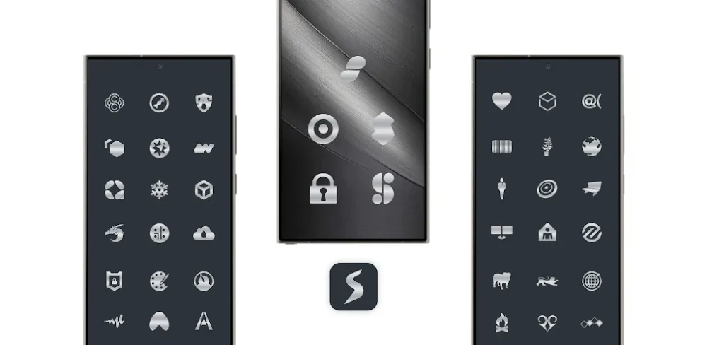 Silver Steel Icon Pack